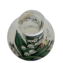 Charger l'image dans la galerie, Petit vase aux muguets en verre dépoli, vers 1900