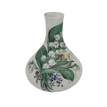 Charger l'image dans la galerie, Petit vase aux muguets en verre dépoli, vers 1900