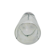 Load image into Gallery viewer, Vase rouleau en verre dépoli et émaillé au décor floral Art déco, vers 1925 Le Charme des Violettes - Brocante en ligne