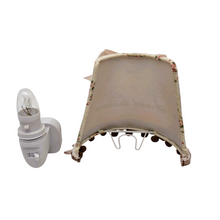 Load image into Gallery viewer, Veilleuse électrique vintage avec abat-jour en tissu fleuri brodé "Sweet dreams", années 1990