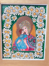 Charger l'image dans la galerie, Luba Simansky. Peinture naïve, huile sur toile, 1980, Rome. Le charme des violettes - Brocante en ligne