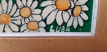 Charger l'image dans la galerie, Luba Simansky. Peinture naïve, huile sur toile, 1980, Rome. Le charme des violettes - Brocante en ligne