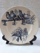 Load image into Gallery viewer, Jemappes. Assiette ancienne en faïence. Le charme des violettes - Brocante en ligne