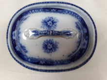 Afbeelding in Gallery-weergave laden, Boîte à savon en céramique bleue et blanche à motifs de roses Le charme des violettes - Brocante en ligne