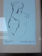 Charger l'image dans la galerie, Maya Damadian. Portrait de femme - estampe-multiple. Le charme des violettes - Brocante en ligne