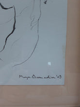 Charger l'image dans la galerie, Maya Damadian. Portrait de femme - estampe-multiple. Le charme des violettes - Brocante en ligne