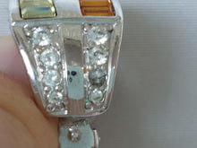 Charger l'image dans la galerie, Boucles d'oreilles clips design pierres taille baguette Le charme des violettes - Brocante en ligne