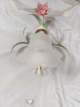 Afbeelding in Gallery-weergave laden, Applique globe tulipe vintage Le charme des violettes - Brocante en ligne