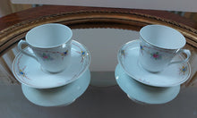 Afbeelding in Gallery-weergave laden, Andenne. Paire de tasses et sous-tasses anciennes en porcelaine Le charme des violettes - Brocante en ligne