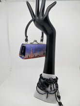 Load image into Gallery viewer, Old retro cuff bracelet in pearls and lace