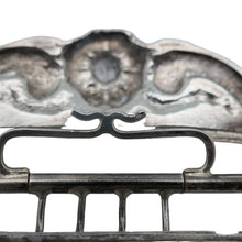Load image into Gallery viewer, Set of 3 silver metal belt buckles, late 19th century, early 20th century