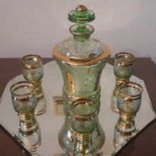 Charger l'image dans la galerie, De Rupel Boom ? Service à liqueur en verre vintage Le charme des violettes - Brocante en ligne