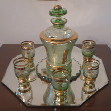Charger l'image dans la galerie, De Rupel Boom ? Service à liqueur en verre vintage Le charme des violettes - Brocante en ligne