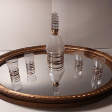 Charger l'image dans la galerie, Service à liqueur en verre Art déco Le charme des violettes - Brocante en ligne