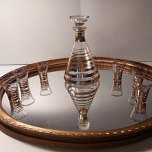 Charger l'image dans la galerie, Service à liqueur en verre Art déco Le charme des violettes - Brocante en ligne