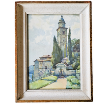 Load image into Gallery viewer, Markovitch Nicolas (Marc), duo de lithographies d&#39;aquarelles de Morcote et Gandria au Lac de Lugano, éditées par Stehli Frères Zurich, années 1930-1940
