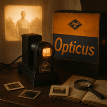 Load image into Gallery viewer, Agfa Opticus, projecteur de diapositives vintage, années 1950
