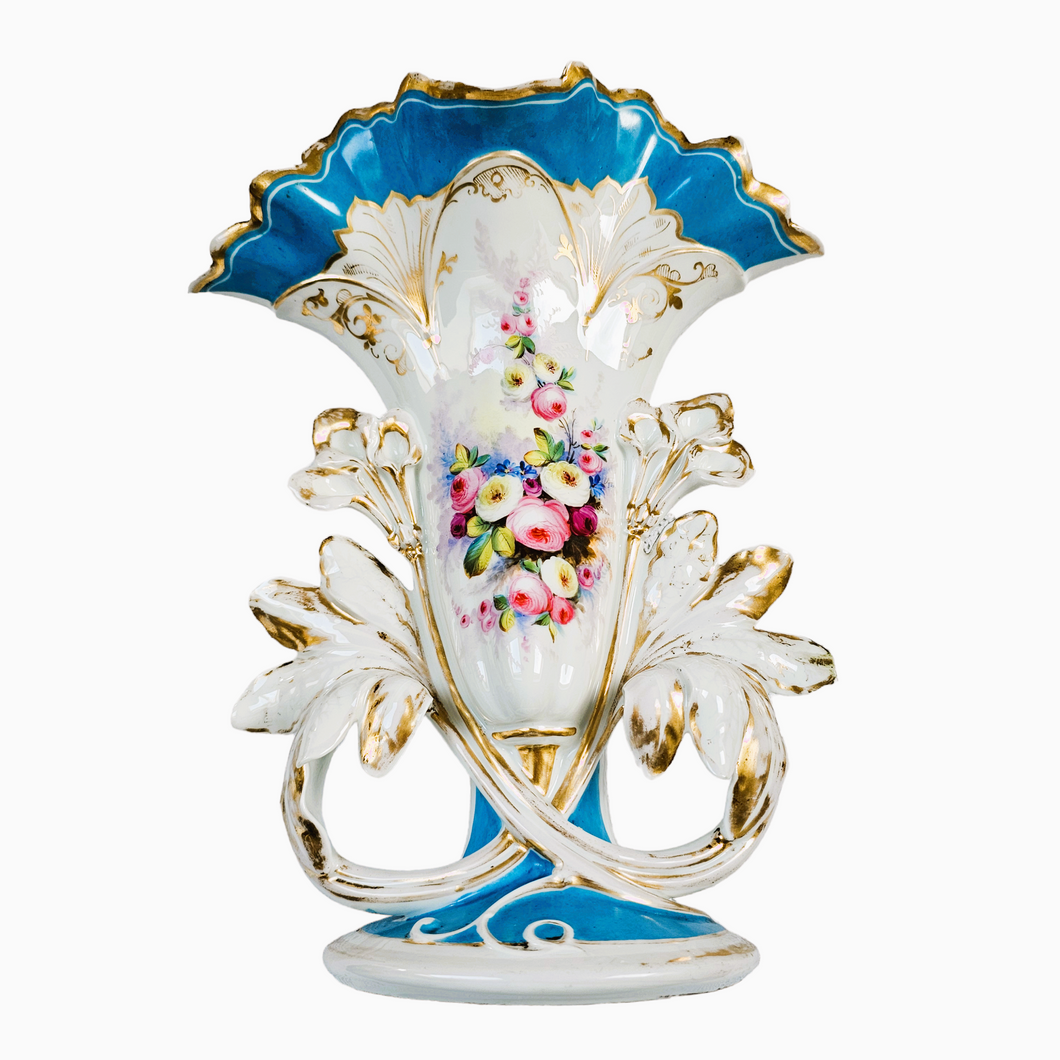 Andenne. Grand vase de mariée en porcelaine, XIXème siècle