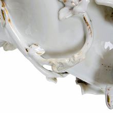 Load image into Gallery viewer, Andenne. Porcelain vase decorated with flowers and gold, 19th century
