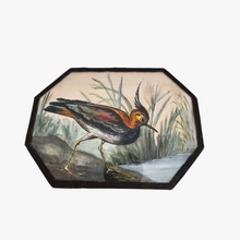 Afbeelding in Gallery-weergave laden, Aquarelle originale au vanneau huppé signée G.H., 1950
