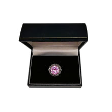 Charger l'image dans la galerie, Bague en argent 925, pierre rose facettée et marcassites – Style Art déco, fin XXè siècle Le Charme des Violettes - Brocante en ligne
