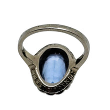Load image into Gallery viewer, Bague en argent 835, spinelle bleu et marcassites – Style Art déco Le Charme des Violettes - Brocante en ligne
