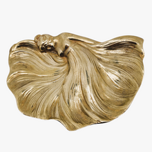 Load image into Gallery viewer, Baguier Art nouveau en bronze doré en forme de figure féminine, années 1900
