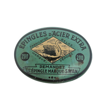 Afbeelding in Gallery-weergave laden, Swan, Boîte ancienne &quot;Épingles d&#39;Acier Extra&quot;, années 1930-1950
