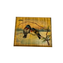 Load image into Gallery viewer, Ensemble de 4 petites boîtes en bois peintes à la main aux oiseaux, années 1970-1990 Le Charme des Violettes - Brocante en ligne
