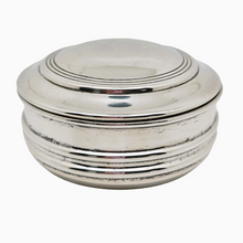 Load image into Gallery viewer, Vintage round candy dish in silver metal
