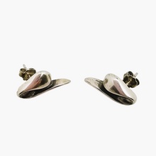 Afbeelding in Gallery-weergave laden, Boucles d&#39;oreilles en argent 925, design moderniste scandinave, années 1970
