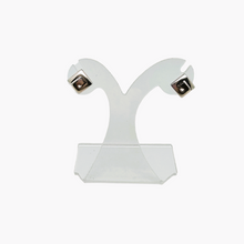 Charger l&#39;image dans la galerie, Boucles d&#39;oreilles en argent 925, design moderniste scandinave, années 1970
