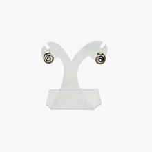 Afbeelding in Gallery-weergave laden, Boucles d&#39;oreilles en argent 925, design moderniste scandinave, années 1970
