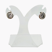 Charger l&#39;image dans la galerie, Boucles d&#39;oreilles en argent 925, design moderniste scandinave, années 1970
