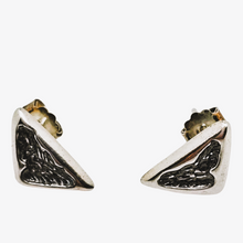 Afbeelding in Gallery-weergave laden, Boucles d&#39;oreilles en argent 925, design scandinave, années 1970
