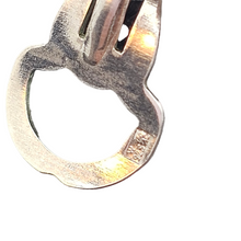 Charger l&#39;image dans la galerie, Boucles d&#39;oreilles clips vintage ovales en argent 925 poinçon polonais
