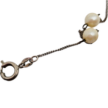 Afbeelding in Gallery-weergave laden, Bracelet vintage en argent 925 serti de 5 perles fines
