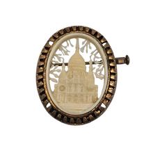 Load image into Gallery viewer, Broche ancienne en celluloïd – Sacré-Cœur de Montmartre – Souvenir de Paris, années 1920-1950 Le Charme des Violettes - Brocante en ligne
