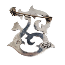 Afbeelding in Gallery-weergave laden, Broche en argent 925 monogrammée &quot;F&quot;, signée ASD, Mexique, années 1950-1970
