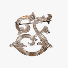Afbeelding in Gallery-weergave laden, Broche en argent 925 monogrammée &quot;F&quot;, signée ASD, Mexique, années 1950-1970
