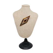 Afbeelding in Gallery-weergave laden, Léa Stein (attribuée à), Broche en losange géométrique signée Western Germany, années 1968-1972
