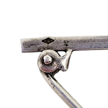 Charger l'image dans la galerie, Broche barrette Art déco en argent et améthyste, années 1915-1925 Le Charme des Violettes - Brocante en ligne
