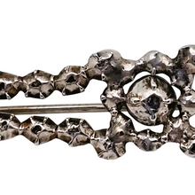 Charger l'image dans la galerie, Broche en argent et or sertie de 24 diamants taille rose, fin XVIIIᵉ / début XIXᵉ siècle Le Charme des Violettes - Brocante en ligne
