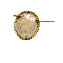 Charger l'image dans la galerie, Broche en celluloïd ajouré - Scène exotique à l’éléphant, vers 1930-1950 Le Charme des Violettes - Brocante en ligne
