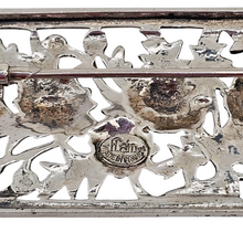 Load image into Gallery viewer, Broche Art déco aux chardons en argent 800, Flam, France, vers 1925–1935 Le Charme des Violettes - Brocante en ligne
