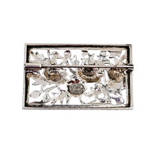 Load image into Gallery viewer, Broche Art déco aux chardons en argent 800, Flam, France, vers 1925–1935 Le Charme des Violettes - Brocante en ligne
