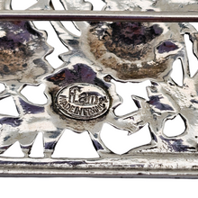 Load image into Gallery viewer, Broche Art déco aux chardons en argent 800, Flam, France, vers 1925–1935 Le Charme des Violettes - Brocante en ligne
