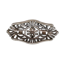 Load image into Gallery viewer, Broche Art déco en argent 835 sertie de marcassites, années 1930 Le Charme des Violettes - Brocante en ligne
