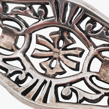 Load image into Gallery viewer, Broche Art déco en argent 835 sertie de marcassites, années 1930 Le Charme des Violettes - Brocante en ligne
