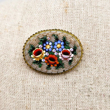 Charger l'image dans la galerie, Broche en micro-mosaïque, Italie, vers 1920–1935 Le Charme des Violettes - Brocante en ligne
